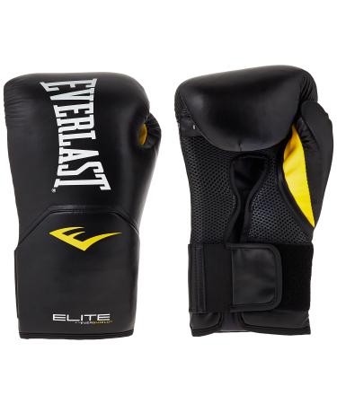 Everlast Elite Pro Style Training Gloves, Black, 14 oz