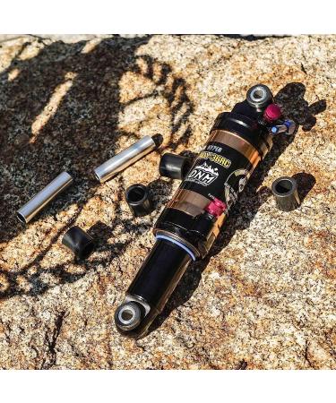 DNM Damping 3 System MTB Air Rear Shock Rebound/Lock Out/Adjustable Air Pressure - AL 7005/AL 6061 Shock Body - 165mm x 35mm, 190mm x 50mm, 200mm x 55mm - Gold Eye to Eye 200mm 7.87 55mm Travel - Buy Online on GoSupps.com