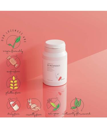 St Andrew's Trust Mint Pastilles for Dry Mouth Relief Sugar Free Contains Xylitol and Other Natural Ingredients to Remedy Xerostomia & Dryness from Sj gren's Syndrome etc (Strawberry) - Buy Online on GoSupps.com
