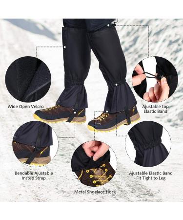 ZWOOS Outdoor Gaiters - Waterproof 600D Oxford Heavy Duty Hiking Gaiters for Climbing & Skiing - Buy Online on GoSupps.com
