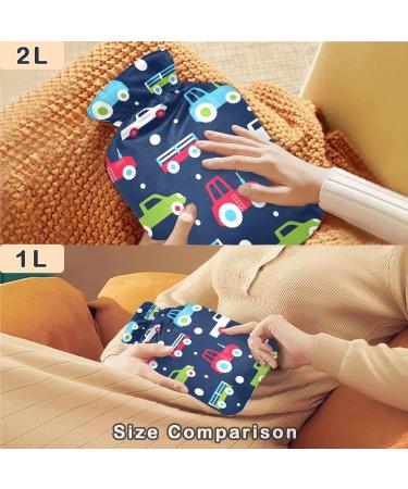 Naanle 1L Transparent Hot Water Bottle - Truck Design for Pain Relief & Warmth | Bed Hand & Foot Therapy - Buy Online on GoSupps.com