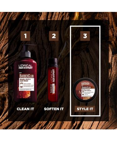 L'Oreal Men Expert Barber Club Beard & Hair Styling Cream - 75ml | International Shipping Available - Buy Online on GoSupps.com