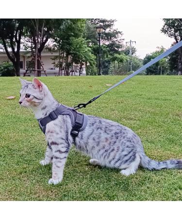 Pangdi Cat Dishes & Leash Set | Tactical Outbreak-Proof Emotional Support Kitten Vest | Gray Large | International Shipping Available - Buy Online on GoSupps.com