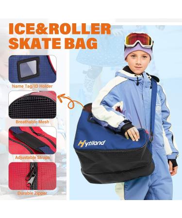 Hytiland Roller Skate Bag - Adjustable Shoulder Strap - Large Capacity - Roller Skate Accessories for Kids and Adults - Lake Blue - Buy Online on GoSupps.com
