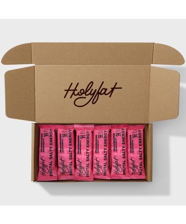 Holyfat. BOX 12 KETO RASPBERRY COCOA BARS | 9g of Vegetable Protein | 100% Natural Ingredients | No Added Sugars | Vegan | 12 x 50g | 600g - Buy Online on GoSupps.com