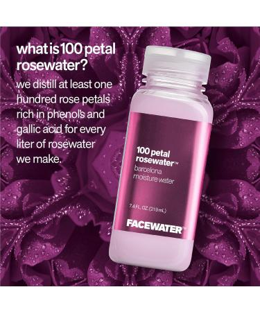Buy Facewater 100 Petal Rosewater - Hydrating Moisture Water for Glowing Skin | International Shipping - Buy Online on GoSupps.com