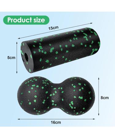 Euro Fascia Ball & Roll Set | Small Massage Ball & Medium Hard Roller for Spine Back Neck Pain Relief Ideal for Fascia Training | International Shipping Available - Buy Online on GoSupps.com