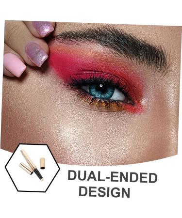 CRILSTYLEO Double Ended Eye Shadow Pen Eyeliner Sponge Brush Eye Makeup Brushes Eye Makeup Tool Plastic - Buy Online on GoSupps.com