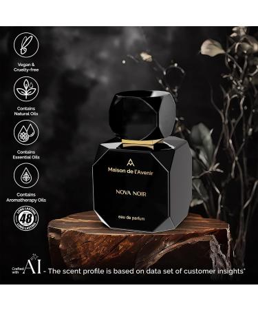 Maison de l'Avenir Nova Noir -Oriental Woody - with notes of Apple Jasmine and Vanilla- Unisex- Cologne for Men - Perfume for Women- Long Lasting - Fine Niche Fragrance - Buy Online on GoSupps.com