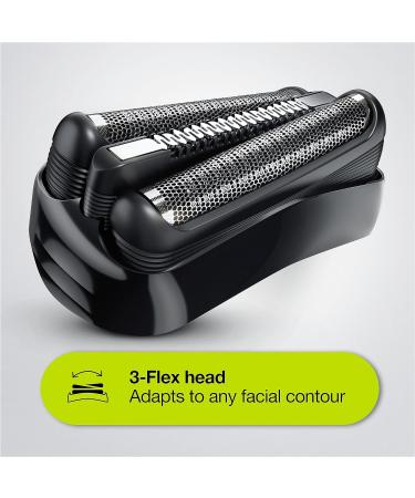 Braun Series 3 Wet & Dry Electric Shaver 310 Black/Blue - UK 2 Pin Plug, Great Value Razor - Buy Online on GoSupps.com