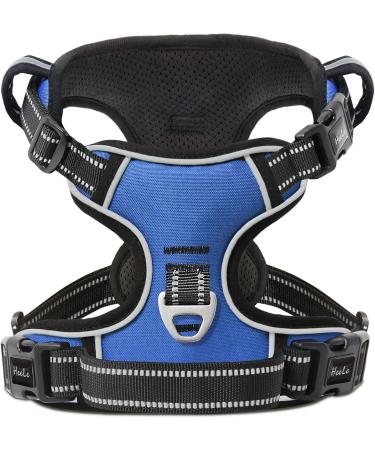 Buy Heele Adjustable No-Pull Dog Harness - Reflective & Breathable - Large Blue (43-86cm) | International Shipping Available - Buy Online on GoSupps.com