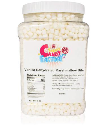 Sarah's Candy Factory Vanilla Mini Dehydrated Marshmallow Bits in Jar, 8 Oz