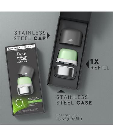 Dove Men+Care Aluminum-Free Deodorant Kit - 1.13 oz Refillable Fresh Feel Formula - Buy Online on GoSupps.com