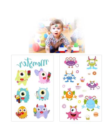 Monster, Pirate, Dinosaur Assorted Temporary Tattoos for Kids - 172pcs | Konsait - Perfect Party Favors for Boys and Girls - Buy Online on GoSupps.com
