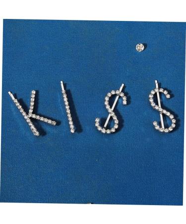 FOMIYES 3 Sets Kiss Hairpin Rhinestone Hair Clip Hair Barrettes for Girls Silver Hair Accessories Kids Hair Clips for Girls Hair Pin Small Hair Barrettes Diamond Child Decorate Rhinestones - Buy Online on GoSupps.com