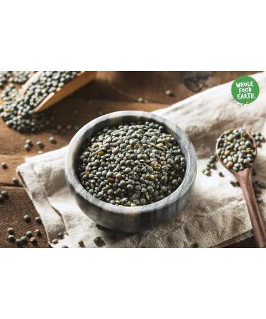 Wholefood Earth Organic Dark Green French Style Lentils 3kg GMO Free | Vegan | High Fibre | High Protein | Certified Organic - Buy Online on GoSupps.com