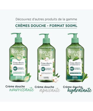 HAVEA Group Natur Moi Nourishing shower cream with organic sweet almond from Provence hydrates and cares for normal to dry skin 500 ml produced in France - Buy Online on GoSupps.com