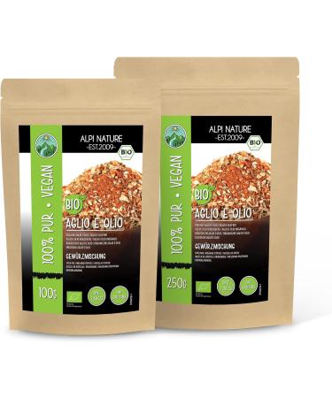 Organic Aglio e Oglio Spice Mix - 100% Natural Pasta Seasoning (250g) - No Artificial Additives - Buy Online on GoSupps.com