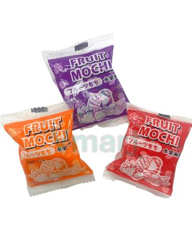 Bamboo House Mixed Fruit Mochi 250g - Strawberry Blueberry Mango Flavours | Asian Food Snacks Korean Sweets - Buy Online on GoSupps.com