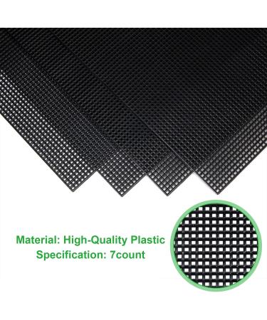 30 Pack 7 Count Black Plastic Mesh Canvas Sheets for Embroidery & Crafting - Buy Online on GoSupps.com