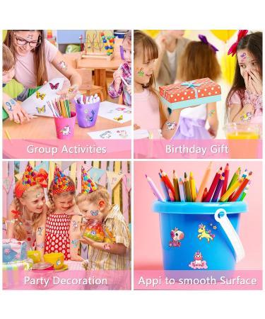 Zayvor 306CT Kids Temporary Tattoos - Butterfly Unicorn Mermaid Designs | Birthday Party Favors | Halloween & Christmas Costume Accessories - Buy Online on GoSupps.com