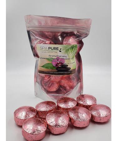 Spa Pure Aromatherapy Shower Steamers - Set of 8 Shower Bombs with Lavender Essential Oil for Mood Transformation - Buy Online on GoSupps.com