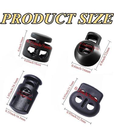 TXSN 30PCS Plastic Cord Locks Spring Stopper Fastener Toggles for Drawstrings  Paracord  Bags  Shoelaces  Clothing and More  Columnar Shape Double Holes - Buy Online on GoSupps.com