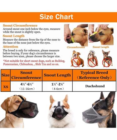 Buy Adjustable Breathable Mesh Dog Muzzle XS - Rounded Comfortable & Perfect for All Breeds | International Shipping - Buy Online on GoSupps.com