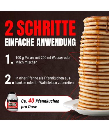 Powerstar Protein Pancakes Natur | 1000g Low Fat Pancake & Waffle Mix | 37.6% Protein | Only 1.4% Sugar | Ideal for Muscle Building Breakfast & Snack - Buy Online on GoSupps.com