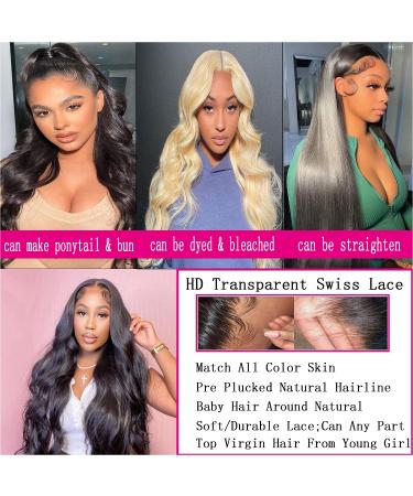 Smilulu 13x4 Body Wave HD Lace Front Wig 20 Inch - Pre Plucked 180% Density for Black Women - Buy Online on GoSupps.com