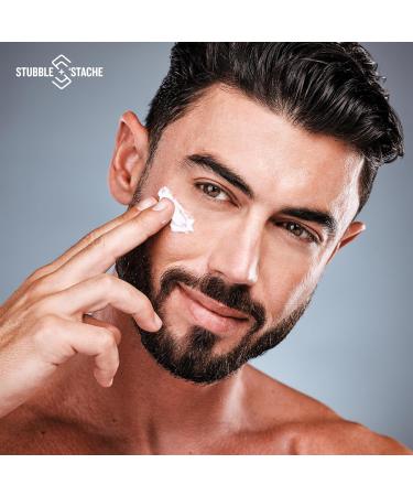  Stubble & Stache Beard & Face Moisturizer for Men | Hyaluronic Acid Niacinamide Argan Oil Lotion for Dry Skin & Beard Care - 3.4 fl oz  - Buy Online on GoSupps.com