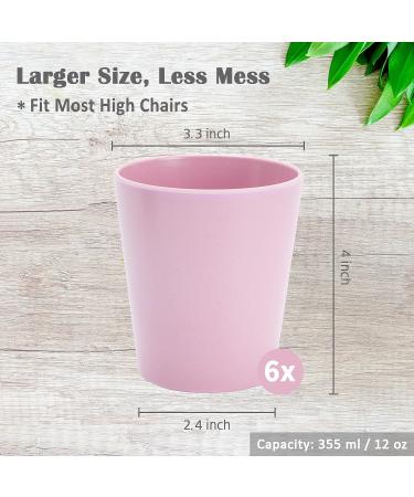 6pcs Bamboo Kids Cups for Baby Feeding | Toddler Drinking Tableware Set - Buy Online on GoSupps.com