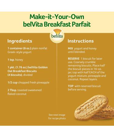 Belvita Golden Oat Breakfast Biscuits - 8 Pack (4 Biscuits per Pack) | 1 Count (Pack of 8) - Buy Online on GoSupps.com