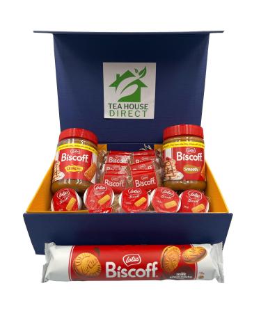 Lotus Biscoff Coffee Biscuit | Biscoff Sandwich Milk Chocolate | Biscoff Crunchy Spread 380g | Biscoff Smooth Spread 400g | Biscoff Spread Smooth Cups |In a Luxurious Gift Hamper