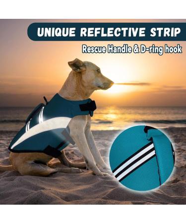 Alagirls Medium Ripstop Dog Lifeguard Vest with Rescue Handle - Blue L (53-72cm Chest) | Perfect for Small Medium & Large Dogs - Buy Online on GoSupps.com