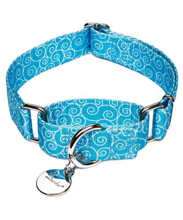 Then martingal collars for dogs adjustable-heavy duty-soft-smooth-light light they go the dog for large (large sky blue) 2.5cm wide sky blue - Buy Online on GoSupps.com