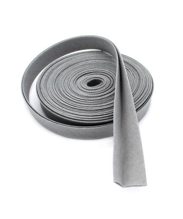 Double-fold Bias Tape 1/2 Wide   Poly Cotton (5 Yards  Grey)