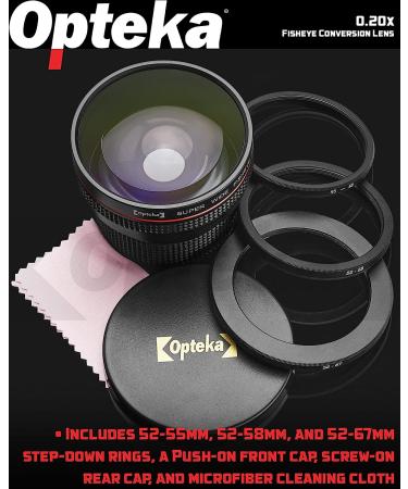 Opteka 0.20X Professional AF Fisheye Bundle for Canon EOS Digital SLR Cameras - Includes Microfiber and Lens Pen - Buy Online on GoSupps.com