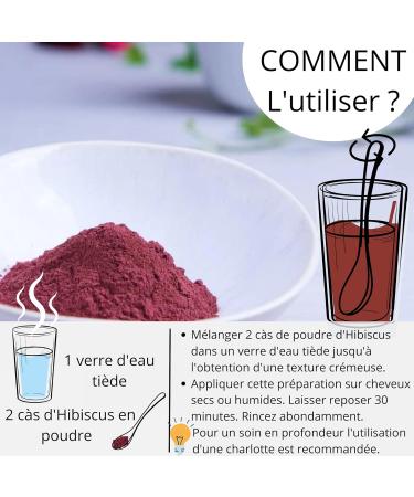 Ayurvedic Hibiscus Powder 100g Cosm'Ethics 100% pure and natural cosmetic and food quality resealable bag for optimal conservation - Buy Online on GoSupps.com