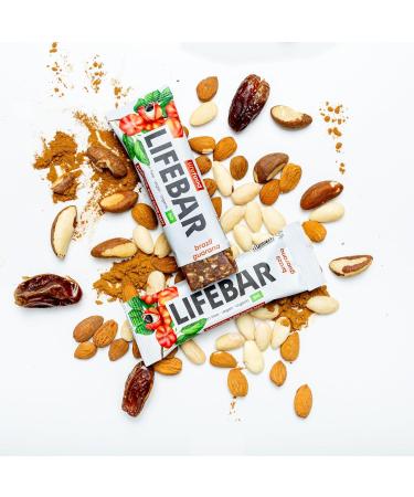 Lifefood Lifebar Energy Seal - Vegan Sports Bar Organic Gluten-Free Lactose-Free No Added Sugar - 15 Pack (Brazil Guarana) - Healthy Snack for Active Lifestyle - Buy Online on GoSupps.com