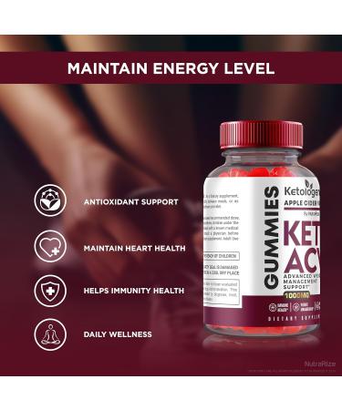 Buy 2 Pack Ketologenic Keto ACV Gummies for Advanced Weight Loss | Apple Cider Vinegar Supplement - 120 Gummies - Buy Online on GoSupps.com