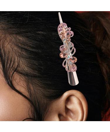 Abaodam rhinestone hair clip bride hair clip bow hair clips bridal hair clip crystal hair clips crocodile clips woman headdress no crease hair clip hair clamp rhinestones large spring clip - Buy Online on GoSupps.com