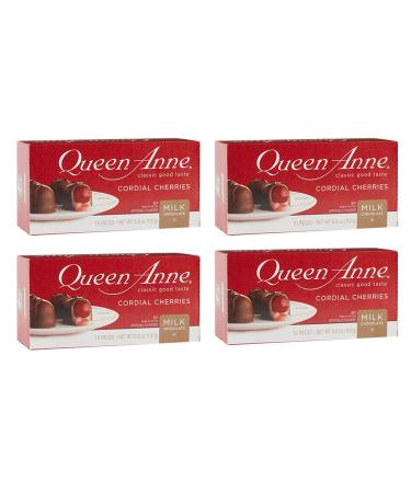 Queen Anne, Milk Chocolate Covered Cordial Cherries, 6.6 Ounce