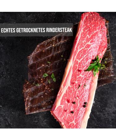 The Meat Makers Original Beef Jerky Steak 200g - Protein-Rich Dried Beef Snacks for International Shipping - Buy Online on GoSupps.com