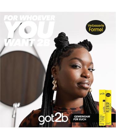  Got2B got2b Colle 4 Brows & Edges (16 ml) 2-in-1 Brow Gel & Hair Mascara with handy styling gel and double-sided eyebrow brush to tame baby hairs vegan formula - Buy Online on GoSupps.com