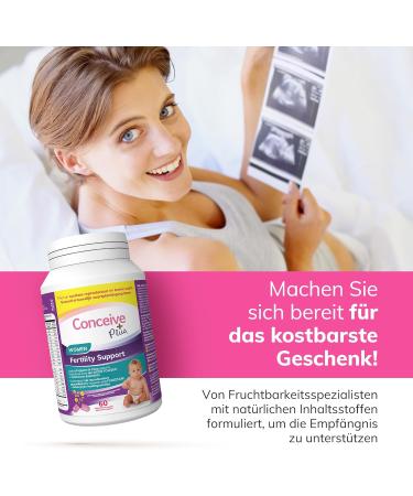 Conceive Plus Fertility Supplement for Women | Hormonal Balance Calcium Vitamin D Folic Acid & Inositol | 30-Day Supply 60 Capsules - Buy Online on GoSupps.com