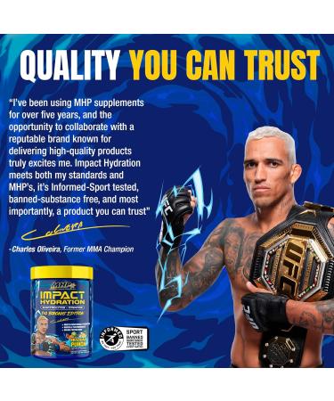 MHP Impact Hydration Do Bronx Edition Electrolyte Creatine Sports Drink Mix No Artificial Sweeteners or Colors Performance Strength Recovery Brazilian Punch 30 Servings - Buy Online on GoSupps.com