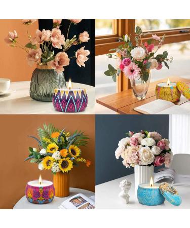 Colorful Scented Candles Gift Set for Women - 4 Pack 4.4 Oz Home Fragrance Candles, Perfect for Birthday, Valentines, Thanksgiving, Christmas, Mothers Day - Buy Online on GoSupps.com