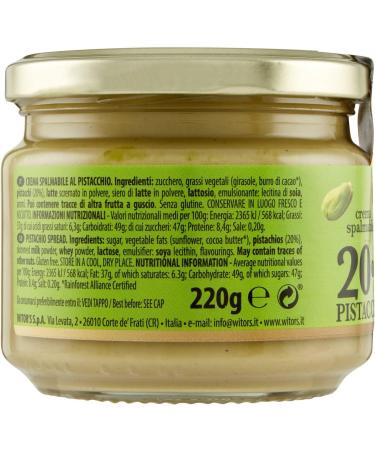 Witor's Crema Spalmabile al Pistacchio Set of 3 pistachio spreadable creams 220 g - Buy Online on GoSupps.com
