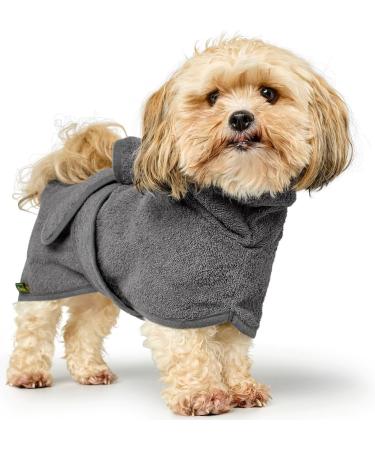 HUNTER Dog Bathrobe Riga - Size 40 in Grey | Premium Comfort for Your Dog | International Shipping Available - Buy Online on GoSupps.com